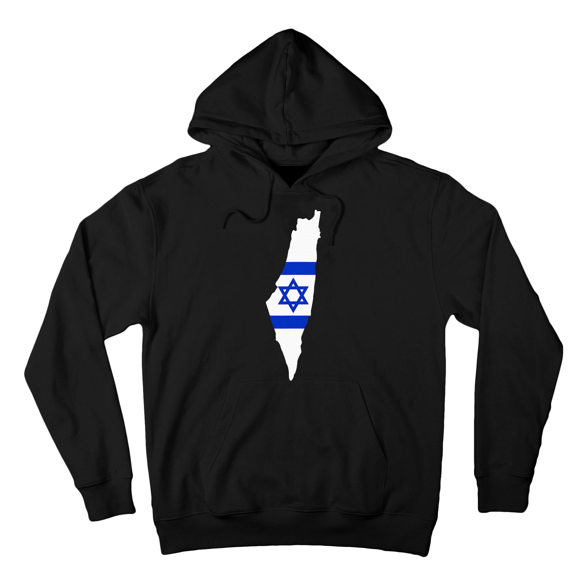 Israel Map Tall Hoodie
