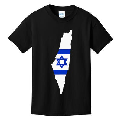 Israel Map Kids T-Shirt