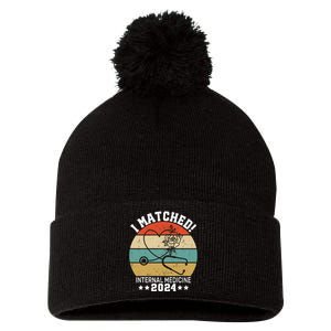 I Matched Internal Medicine 2024 Medical Resident Match Day Pom Pom 12in Knit Beanie