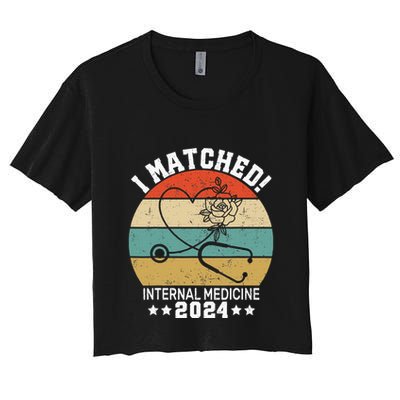 I Matched Internal Medicine 2024 Medical Resident Match Day Crop Top