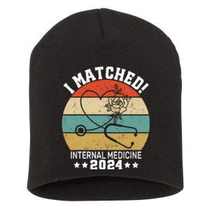 I Matched Internal Medicine 2024 Medical Resident Match Day Short Acrylic Beanie