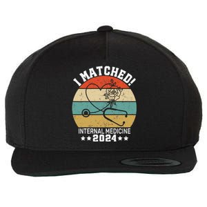 I Matched Internal Medicine 2024 Medical Resident Match Day Wool Snapback Cap