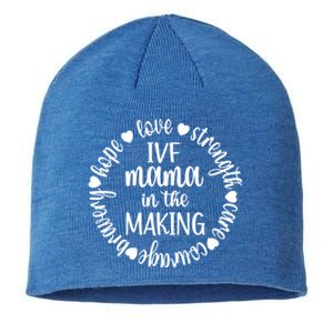 Ivf Mama In The Making Ivf Transfer Day Embryo Transfer Funny Gift Sustainable Beanie