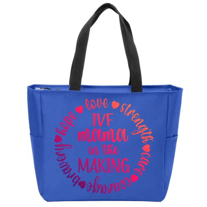 Ivf Mama In The Making Ivf Transfer Day Embryo Transfer Gift Zip Tote Bag