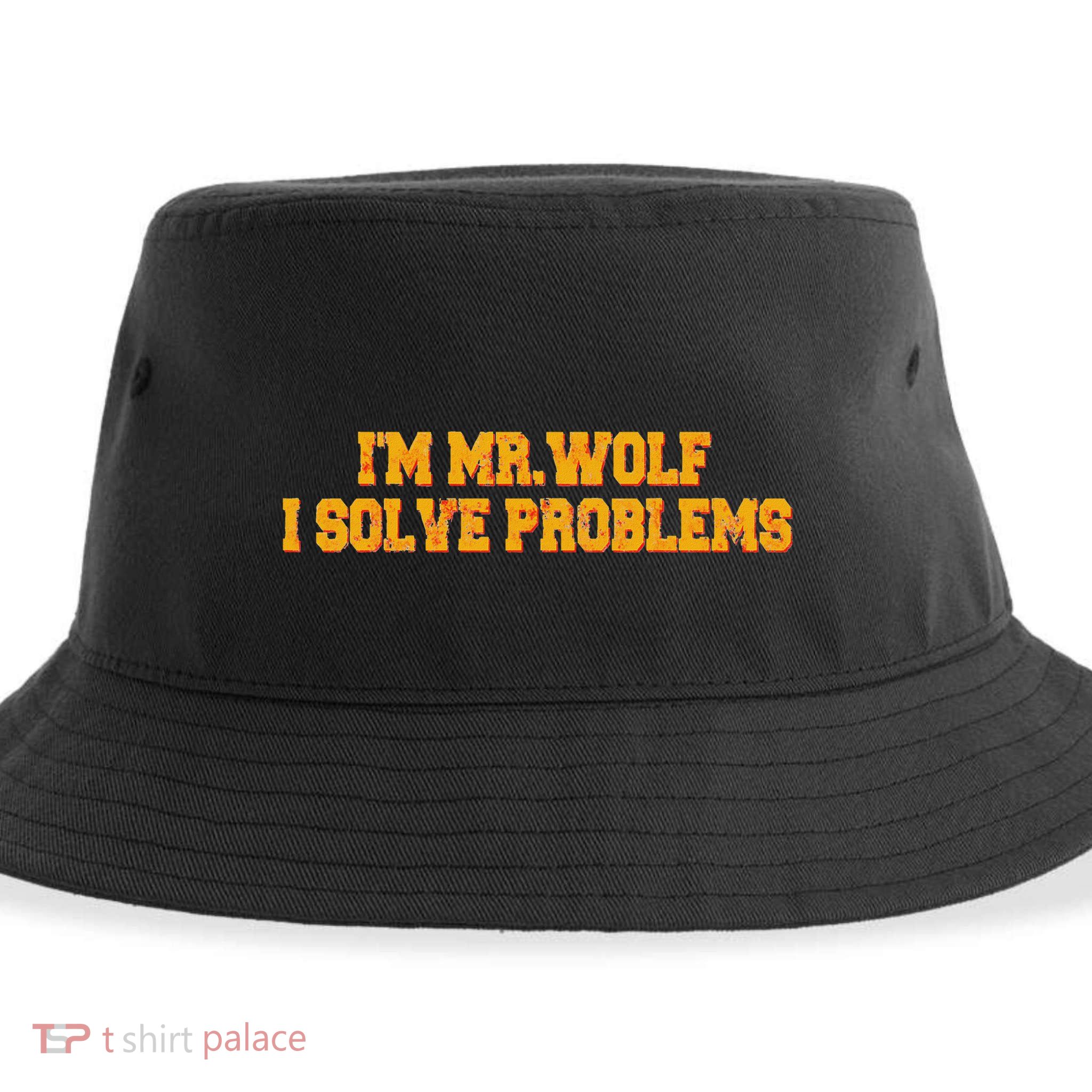 IM Mr.Wolf I Solve Problems Sustainable Bucket Hat