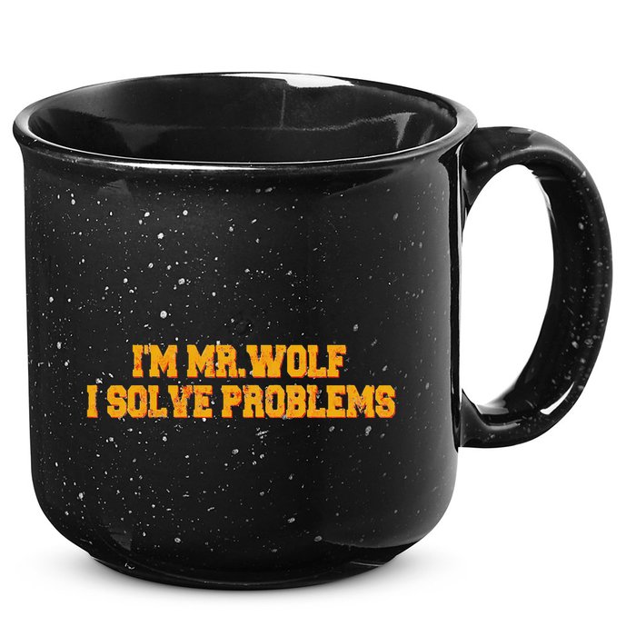 IM Mr.Wolf I Solve Problems 15oz Campfire Ceramic Mug
