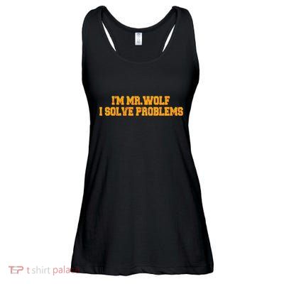 IM Mr.Wolf I Solve Problems Ladies Essential Flowy Tank