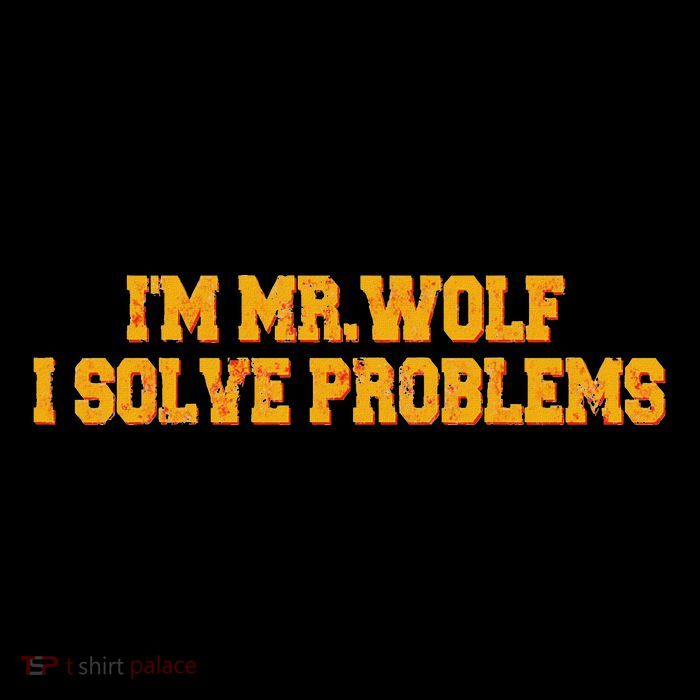 IM Mr.Wolf I Solve Problems Pom Pom 12in Knit Beanie