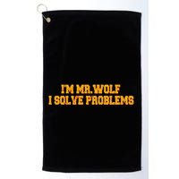 IM Mr.Wolf I Solve Problems Golf Towel