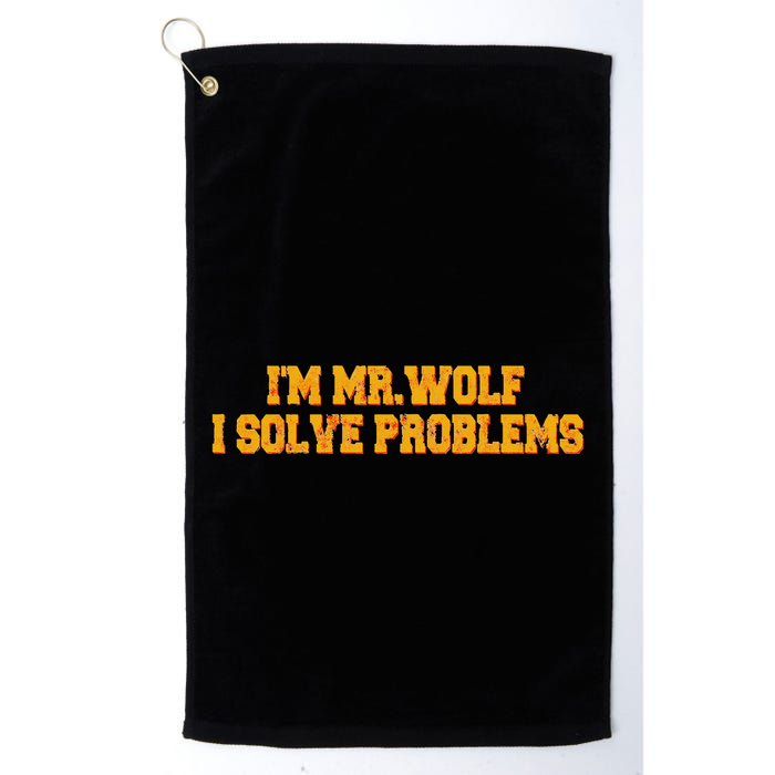 IM Mr.Wolf I Solve Problems Golf Towel
