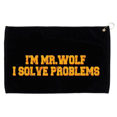 IM Mr.Wolf I Solve Problems Grommeted Golf Towel