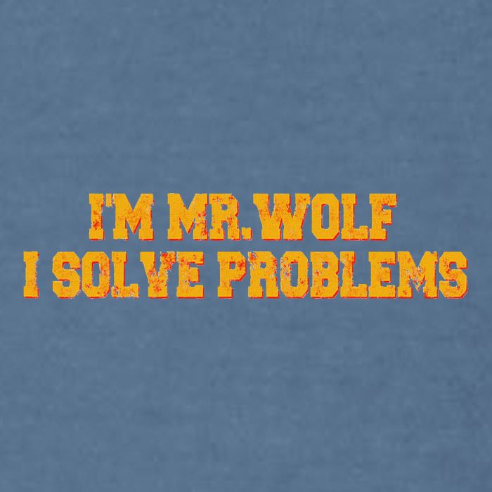 IM Mr.Wolf I Solve Problems Garment-Dyed Sweatshirt