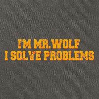 IM Mr.Wolf I Solve Problems Cotton Canvas Backpack