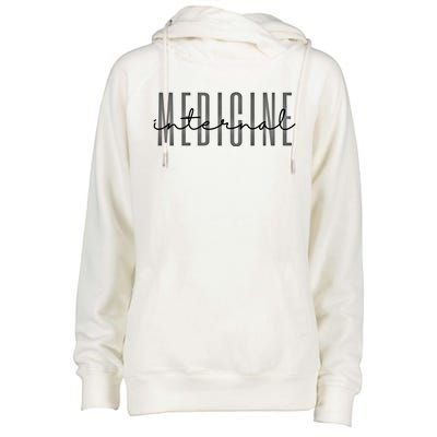 Internal Medicine In Medicine School Gift Womens Funnel Neck Pullover Hood