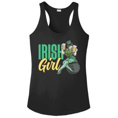 Irish Mom Ireland St Patricks Day Green Team Mother Gift Ladies PosiCharge Competitor Racerback Tank