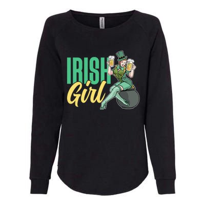 Irish Mom Ireland St Patricks Day Green Team Mother Gift Womens California Wash Sweatshirt