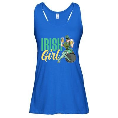 Irish Mom Ireland St Patricks Day Green Team Mother Gift Ladies Essential Flowy Tank