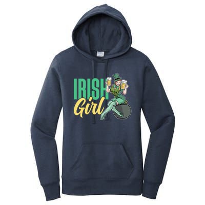 Irish Mom Ireland St Patricks Day Green Team Mother Gift Women's Pullover Hoodie