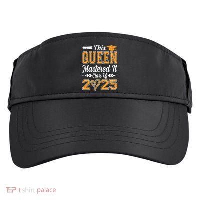 I Mastered It  Queen Graduation Class Of 2025 College Adult Drive Performance Visor
