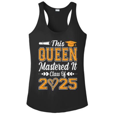 I Mastered It  Queen Graduation Class Of 2025 College Ladies PosiCharge Competitor Racerback Tank