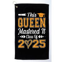 I Mastered It  Queen Graduation Class Of 2025 College Golf Towel