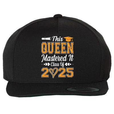 I Mastered It  Queen Graduation Class Of 2025 College Wool Snapback Cap