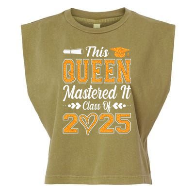I Mastered It  Queen Graduation Class Of 2025 College Garment-Dyed Women's Muscle Tee