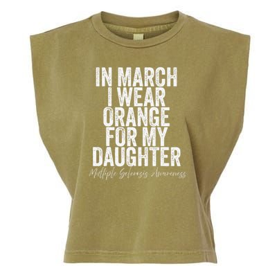 In March I Wear Orange for my Daughter MS Garment-Dyed Women's Muscle Tee