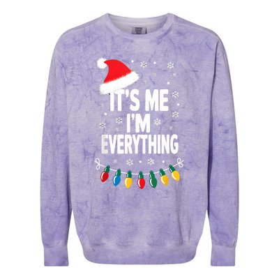 ItS Me IM Everything Christmas Romantic Couple Matching Colorblast Crewneck Sweatshirt