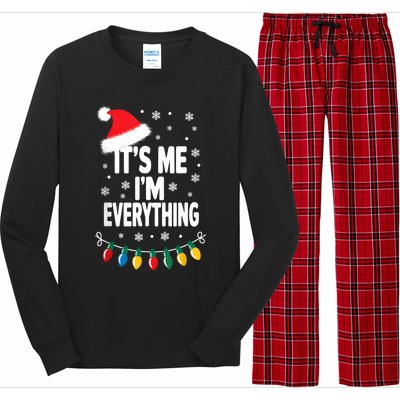 ItS Me IM Everything Christmas Romantic Couple Matching Long Sleeve Pajama Set