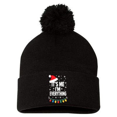 ItS Me IM Everything Christmas Romantic Couple Matching Pom Pom 12in Knit Beanie