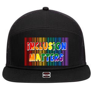 Inclusion Matters 7 Panel Mesh Trucker Snapback Hat