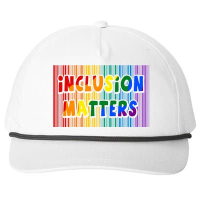 Inclusion Matters Snapback Five-Panel Rope Hat