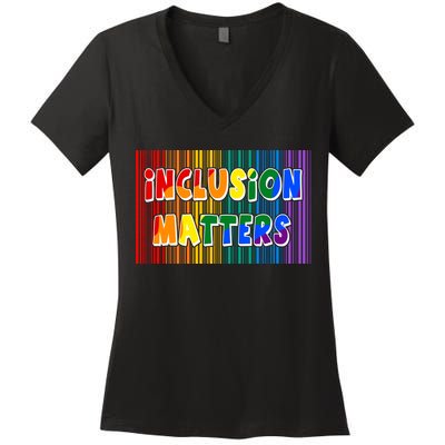 Inclusion Matters Women's V-Neck T-Shirt