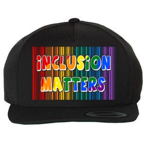 Inclusion Matters Wool Snapback Cap