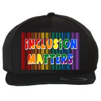 Inclusion Matters Wool Snapback Cap