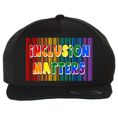 Inclusion Matters Wool Snapback Cap