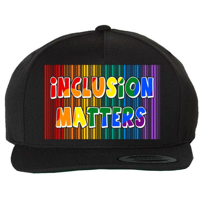 Inclusion Matters Wool Snapback Cap