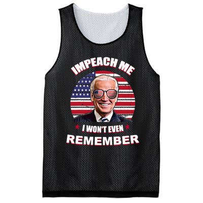 Impeach Me I WonT Even Remember Mesh Reversible Basketball Jersey Tank