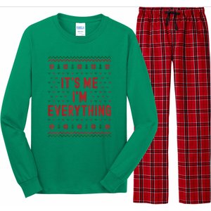 It’S Me Im Everything Funny I Have Everything I Want For Christmas Gift Long Sleeve Pajama Set