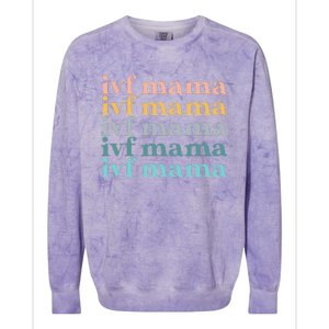 IVF Mama Infertility Transfer Fertilization Mother's Day Colorblast Crewneck Sweatshirt