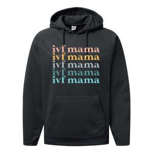 IVF Mama Infertility Transfer Fertilization Mother's Day Performance Fleece Hoodie