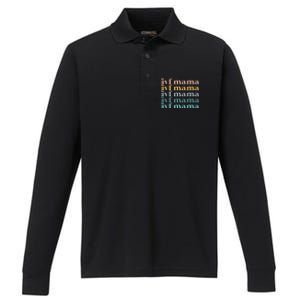 IVF Mama Infertility Transfer Fertilization Mother's Day Performance Long Sleeve Polo