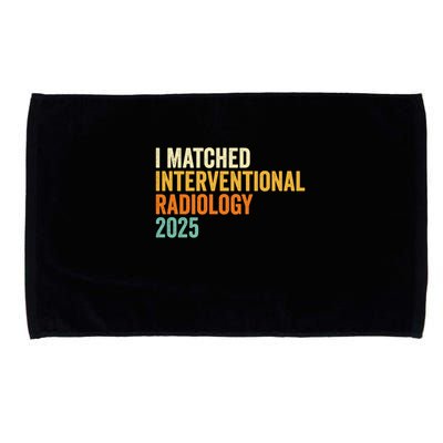 I Matched Interventional Radiology 2025 Retro Cute Match Day Microfiber Hand Towel