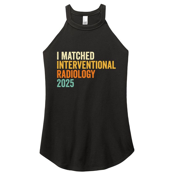 I Matched Interventional Radiology 2025 Retro Cute Match Day Women's Perfect Tri Rocker Tank