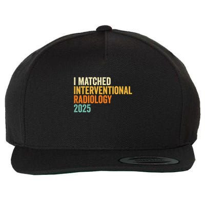I Matched Interventional Radiology 2025 Retro Cute Match Day Wool Snapback Cap