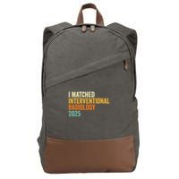 I Matched Interventional Radiology 2025 Retro Cute Match Day Cotton Canvas Backpack