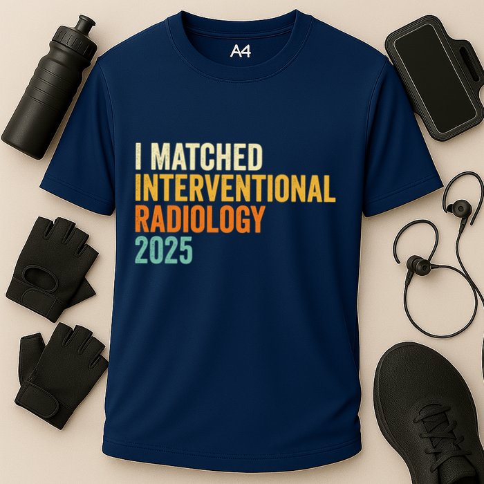 I Matched Interventional Radiology 2025 Retro Cute Match Day Cooling Performance Crew T-Shirt