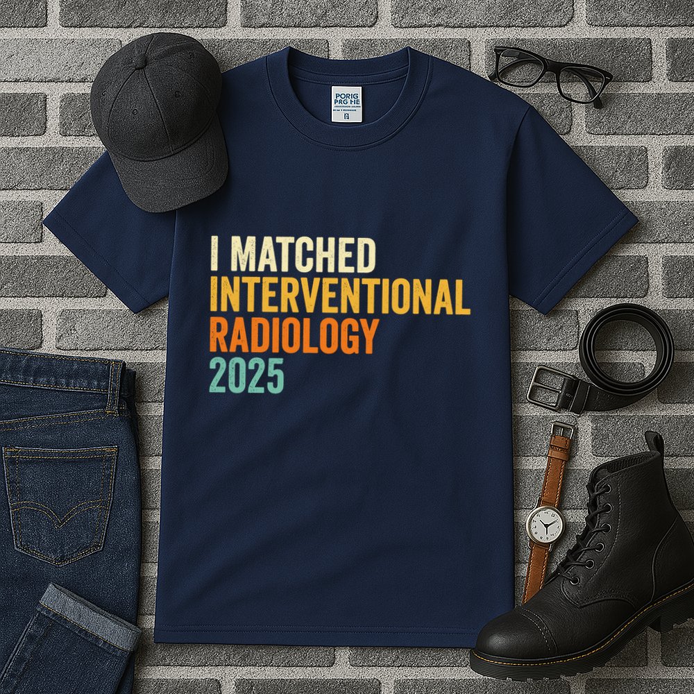 I Matched Interventional Radiology 2025 Retro Cute Match Day Tall T-Shirt