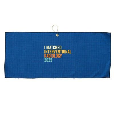 I Matched Interventional Radiology 2025 Retro Cute Match Day Large Microfiber Waffle Golf Towel